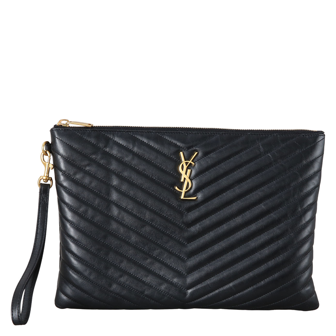 Yves Saint Laurent(USED)생로랑 559193 모노그램 쉐브론 클러치